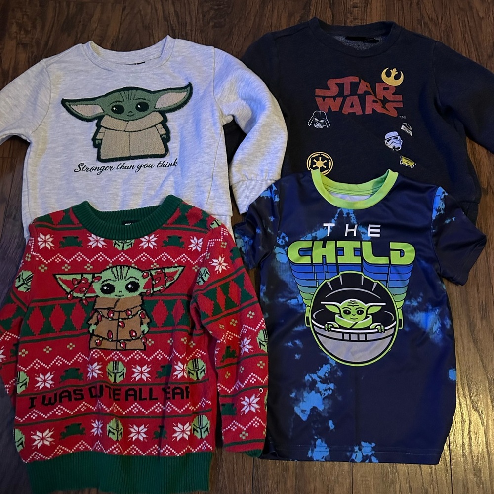 Star Wars Kids bundle shirts and sweatshirts